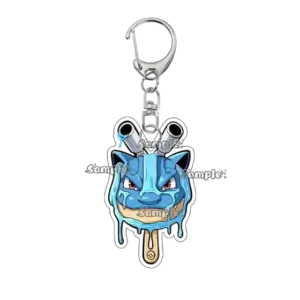 Anime Psyduck Eevee Charizard Ice Cream Shape Acrylic Keychain Pendant Decorations Cartoon Móc Treo Đeo Thoại, Standee, Móc Khoá In Theo Yêu Cầu, Chất Liệu Mica Dày 4mm, Kích Thước 5.5 Cm, Có In Test Mẫu