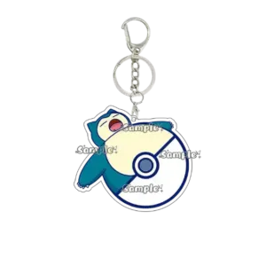 Anime Snorlax Charmander Squirtle Bulbasaur Pattern Acrylic Keychain Charm Creative Key Ring Móc Treo Đeo Thoại, Standee, Móc Khoá In Theo Yêu Cầu, Chất Liệu Mica Dày 4mm, Kích Thước 5.5 Cm, Có In Test Mẫu