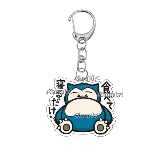 Anime Snorlax Eevee Gyarados Acrylic Keychain Cartoon Cute Pocket Monsters Peripheral Móc Treo Đeo Thoại, Standee, Móc Khoá In Theo Yêu Cầu, Chất Liệu Mica Dày 4mm, Kích Thước 5.5 Cm, Có In Test Mẫu