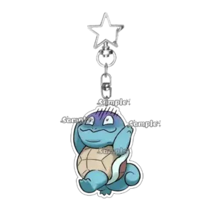Anime Squirtle Pkm Kawaii Cute Acrylic Keychain Decorations Accessory Backpack Cartoon Móc Treo Đeo Thoại, Standee, Móc Khoá In Theo Yêu Cầu, Chất Liệu Mica Dày 4mm, Kích Thước 5.5 Cm, Có In Test Mẫu