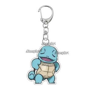 Anime Squirtle Pkm Kawaii Cute Acrylic Keychain Decorations Accessory Backpack Cartoon Móc Treo Đeo Thoại, Standee, Móc Khoá In Theo Yêu Cầu, Chất Liệu Mica Dày 4mm, Kích Thước 5.5 Cm, Có In Test Mẫu