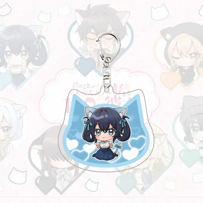 Anime The 100 Girlfriends Who Really Love You Acrylic Keychain, Cute Chibi Nekomimi Figure Móc Treo Đeo Thoại, Standee, Móc Khoá In Theo Yêu Cầu, Chất Liệu Mica Dày 4mm, Kích Thước 5.5 Cm, Có In Test Mẫu
