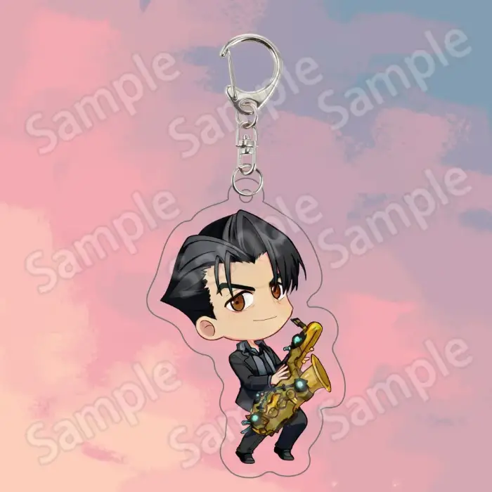 Anime Trigun Stampede Stargaze Suit Ver Keychain Vash Wolfwood Knives Meryl Formal Outfit Móc Treo Đeo Thoại, Standee, Móc Khoá In Theo Yêu Cầu, Chất Liệu Mica Dày 4mm, Kích Thước 5.5 Cm, Có In Test Mẫu