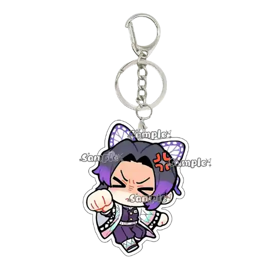 Anime Tsuyuri Kanawo Angry Acrylic Keychain Cartoon Creative Double-sided Printing Móc Treo Đeo Thoại, Standee, Móc Khoá In Theo Yêu Cầu, Chất Liệu Mica Dày 4mm, Kích Thước 5.5 Cm, Có In Test Mẫu