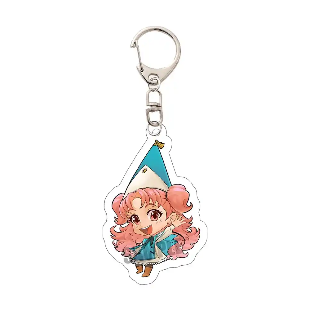 Anime Witch Hat Atelier Acrylic Keychain Coco Qifrey Agott Tetia Richeh Cartoon Figure Móc Treo Đeo Thoại, Standee, Móc Khoá In Theo Yêu Cầu, Chất Liệu Mica Dày 4mm, Kích Thước 5.5 Cm, Có In Test Mẫu