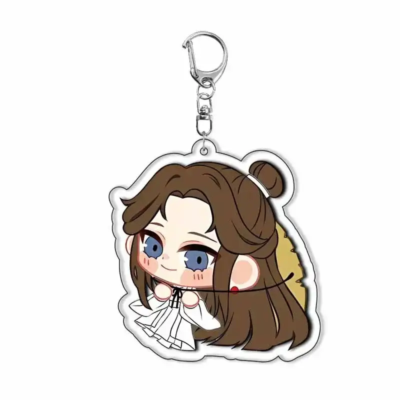 Anime Xie Lian Cartoon Figure Q Version Acrylic Keychain Fashion Women Men Key Riring Hanging Móc Treo Đeo Thoại, Standee, Móc Khoá In Theo Yêu Cầu, Chất Liệu Mica Dày 4mm, Kích Thước 5.5 Cm, Có In Test Mẫu