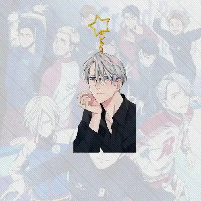 Anime Yuri On Ice Acrylic Cute Keychain Model Cosplay Charm Characters Ornament Móc Treo Đeo Thoại, Standee, Móc Khoá In Theo Yêu Cầu, Chất Liệu Mica Dày 4mm, Kích Thước 5.5 Cm, Có In Test Mẫu