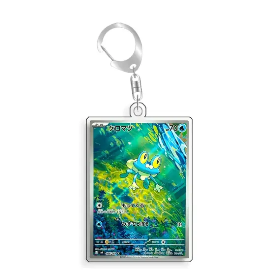Art Display For Pokemon Froakie Card Ptcg Keychain Anime Game Collectibles Anime Merchandise Móc Treo Đeo Thoại, Standee, Móc Khoá In Theo Yêu Cầu, Chất Liệu Mica Dày 4mm, Kích Thước 5.5 Cm, Có In Test Mẫu