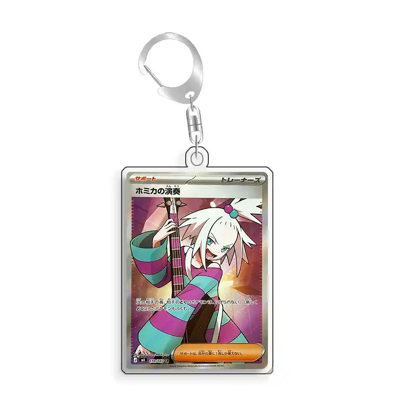 Art Display For Pokemon Roxie Card Ptcg Keychain Anime Game Collectibles Anime Merchandise Móc Treo Đeo Thoại, Standee, Móc Khoá In Theo Yêu Cầu, Chất Liệu Mica Dày 4mm, Kích Thước 5.5 Cm, Có In Test Mẫu