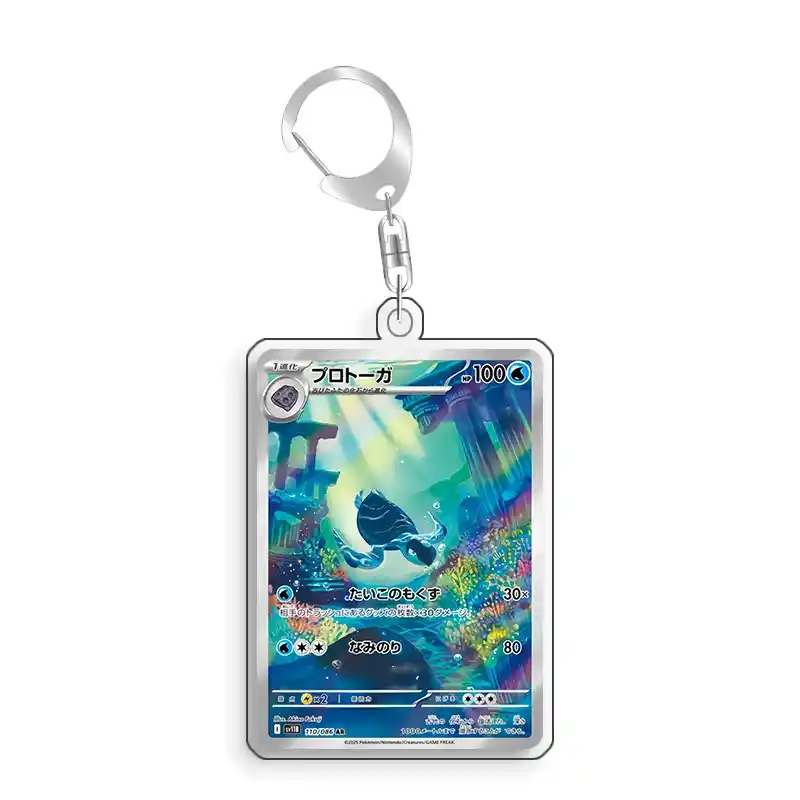 Art Display For Pokemon Tirtouga Card Ptcg Keychain Anime Game Collectibles Anime Merchandise Móc Treo Đeo Thoại, Standee, Móc Khoá In Theo Yêu Cầu, Chất Liệu Mica Dày 4mm, Kích Thước 5.5 Cm, Có In Test Mẫu