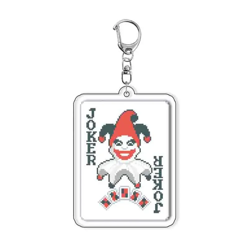 Balatro Clown Cards Game Keychain Perkeo Boy Pendant Kawaii Student Bag Decoration Key Ring Móc Treo Đeo Thoại, Standee, Móc Khoá In Theo Yêu Cầu, Chất Liệu Mica Dày 4mm, Kích Thước 5.5 Cm, Có In Test Mẫu