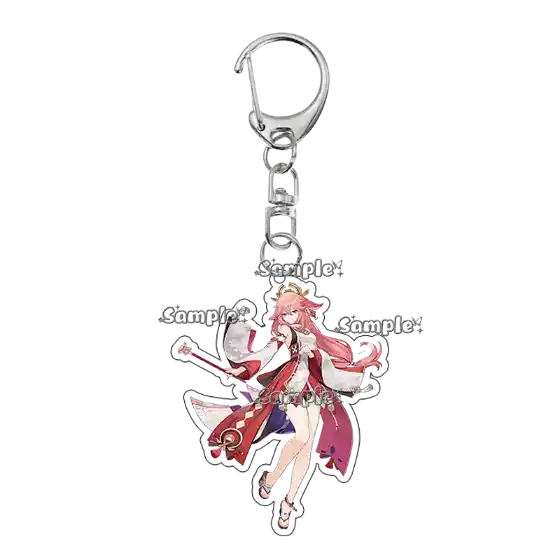 Barbara Yae Amber Anime Cartoon Character Acrylic Keychain Pendant Women Men Bag Car Móc Treo Đeo Thoại, Standee, Móc Khoá In Theo Yêu Cầu, Chất Liệu Mica Dày 4mm, Kích Thước 5.5 Cm, Có In Test Mẫu