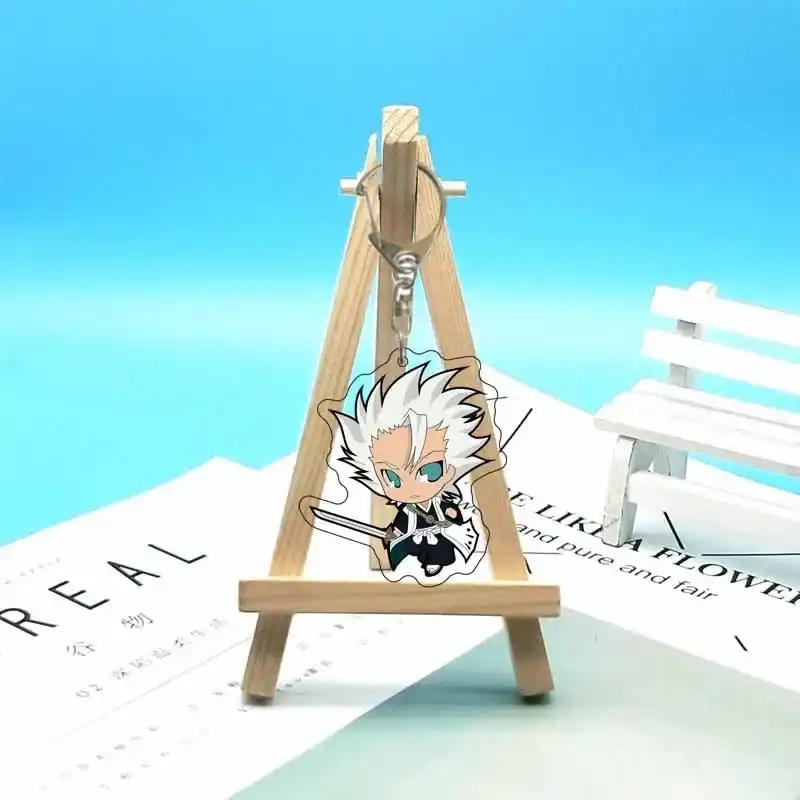 Bleach Kurosaki Ichigo Kuchiki Rukia Anime Acrylic Cartoon Figure Keychain Pendant Car Bag Móc Treo Đeo Thoại, Standee, Móc Khoá In Theo Yêu Cầu, Chất Liệu Mica Dày 4mm, Kích Thước 5.5 Cm, Có In Test Mẫu