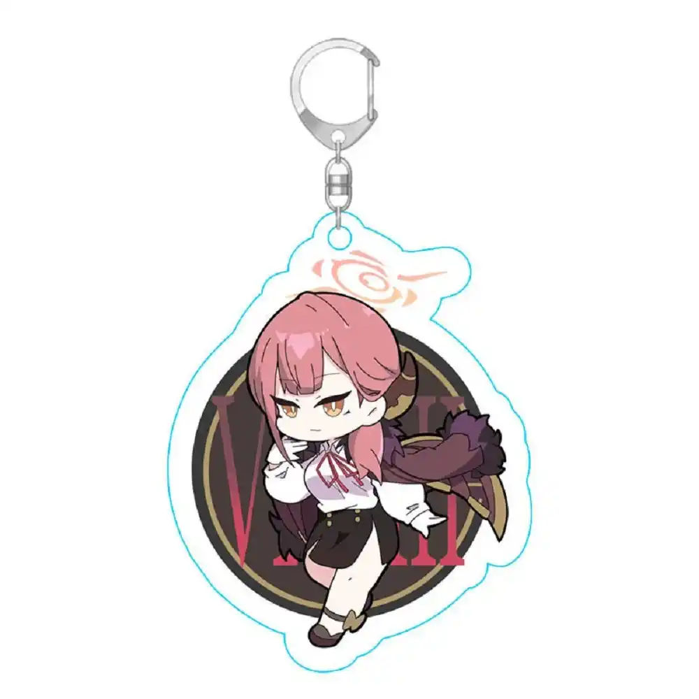 Blue Archive Acrylic Keychain Shizuko Kawaii Game Figure Backpack Key Ring Pendant Aru Móc Treo Đeo Thoại, Standee, Móc Khoá In Theo Yêu Cầu, Chất Liệu Mica Dày 4mm, Kích Thước 5.5 Cm, Có In Test Mẫu