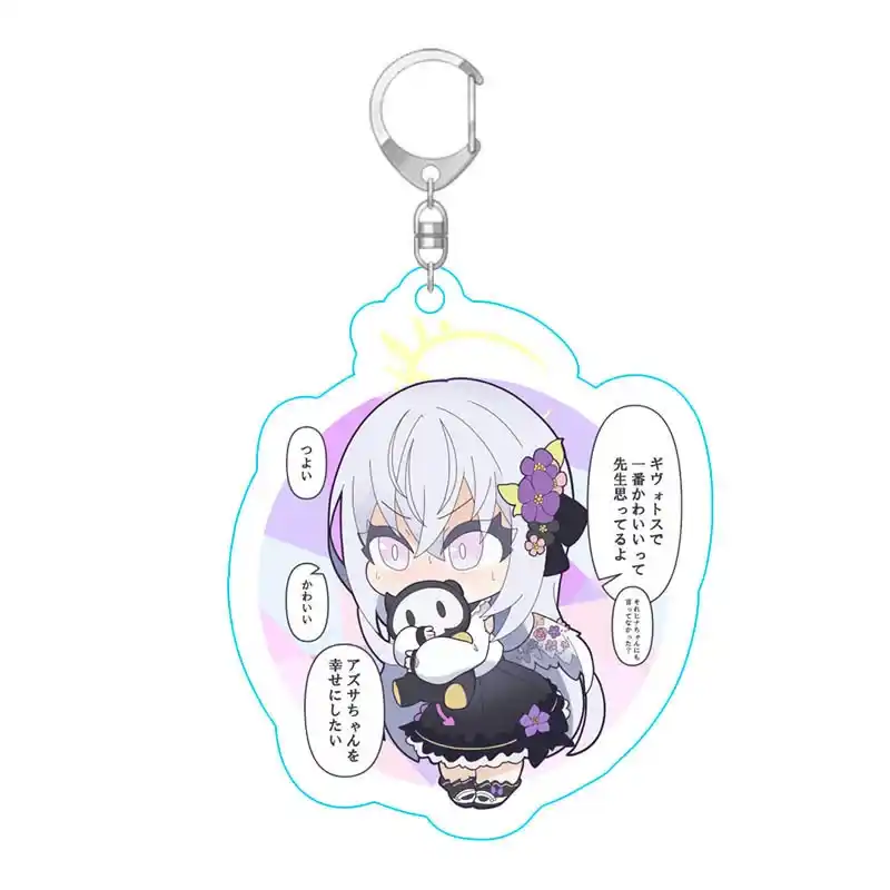 blue-archive-acrylic-keychain-shizuko-ka-var6-1789516605769-610 Blue Archive Acrylic Keychain Shizuko Kawaii Game Figure Backpack Key Ring Pendant Aru Móc Treo Đeo Thoại, Standee, Móc Khoá In Theo Yêu Cầu, Chất Liệu Mica Dày 4mm, Kích Thước 5.5 Cm, Có In Test Mẫu