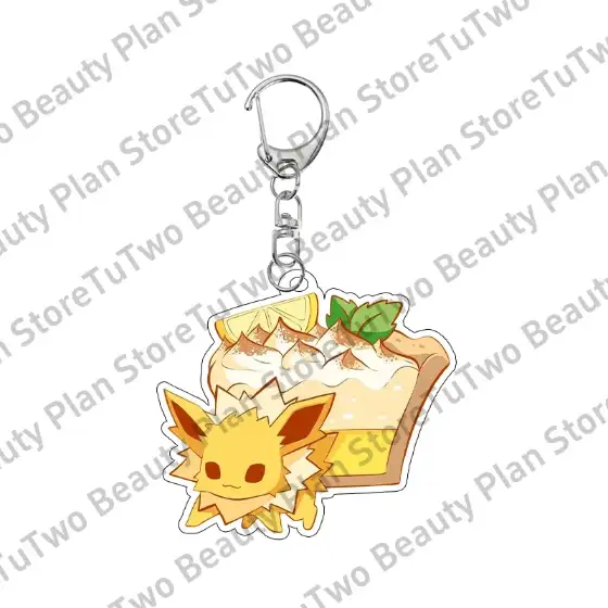 Cake Vaporeon Flareon Espeon Sylveon Eevee Creative Acrylic Keychain Pendant Cartoon Cute Bag Móc Treo Đeo Thoại, Standee, Móc Khoá In Theo Yêu Cầu, Chất Liệu Mica Dày 4mm, Kích Thước 5.5 Cm, Có In Test Mẫu