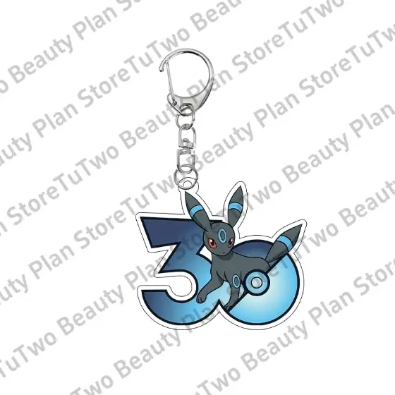 Cartoon 30th Anniversary Eevee Sylveon Leafeon Flareon Jolteon Espeon Glaceon Kawaii Acrylic Móc Treo Đeo Thoại, Standee, Móc Khoá In Theo Yêu Cầu, Chất Liệu Mica Dày 4mm, Kích Thước 5.5 Cm, Có In Test Mẫu