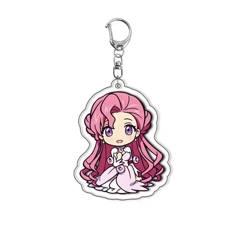 Cartoon Acrylic Lelouch Lamperouge Knight Of Seven Printed Anime Figure Keychain Keyring Móc Treo Đeo Thoại, Standee, Móc Khoá In Theo Yêu Cầu, Chất Liệu Mica Dày 4mm, Kích Thước 5.5 Cm, Có In Test Mẫu