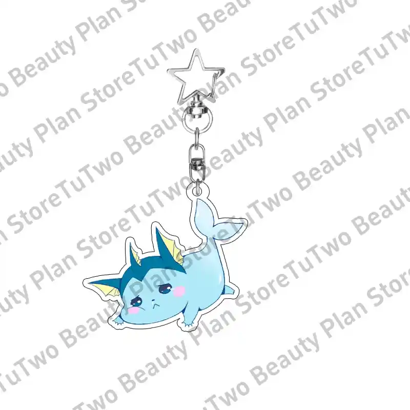 Cartoon Anime Eevee Umbreon Jolteon Leafeon Sylveon Pkm Cute Figure Acrylic Keychain Pendant Móc Treo Đeo Thoại, Standee, Móc Khoá In Theo Yêu Cầu, Chất Liệu Mica Dày 4mm, Kích Thước 5.5 Cm, Có In Test Mẫu