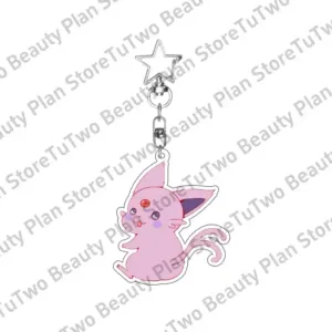 Cartoon Anime Eevee Umbreon Jolteon Leafeon Sylveon Pkm Cute Figure Acrylic Keychain Pendant Móc Treo Đeo Thoại, Standee, Móc Khoá In Theo Yêu Cầu, Chất Liệu Mica Dày 4mm, Kích Thước 5.5 Cm, Có In Test Mẫu
