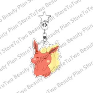 Cartoon Anime Eevee Umbreon Jolteon Leafeon Sylveon Pkm Cute Figure Acrylic Keychain Pendant Móc Treo Đeo Thoại, Standee, Móc Khoá In Theo Yêu Cầu, Chất Liệu Mica Dày 4mm, Kích Thước 5.5 Cm, Có In Test Mẫu