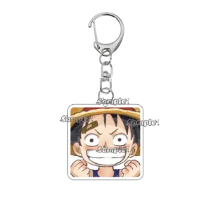 Cartoon Anime Luffy Acrylic Keychain Figure Decoration Fashion Accessory Backpack Pendant Móc Treo Đeo Thoại, Standee, Móc Khoá In Theo Yêu Cầu, Chất Liệu Mica Dày 4mm, Kích Thước 5.5 Cm, Có In Test Mẫu