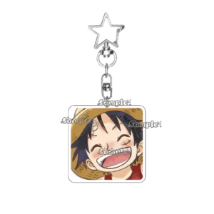 Cartoon Anime Luffy Acrylic Keychain Figure Decoration Fashion Accessory Backpack Pendant Móc Treo Đeo Thoại, Standee, Móc Khoá In Theo Yêu Cầu, Chất Liệu Mica Dày 4mm, Kích Thước 5.5 Cm, Có In Test Mẫu