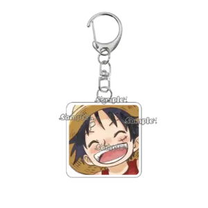 Cartoon Anime Luffy Acrylic Keychain Figure Decoration Fashion Accessory Backpack Pendant Móc Treo Đeo Thoại, Standee, Móc Khoá In Theo Yêu Cầu, Chất Liệu Mica Dày 4mm, Kích Thước 5.5 Cm, Có In Test Mẫu