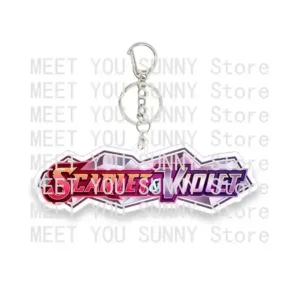 Cartoon Anime Pocket Monster Scarlet Violet Series Acrylic Keychain Pendant Fashion Creative Móc Treo Đeo Thoại, Standee, Móc Khoá In Theo Yêu Cầu, Chất Liệu Mica Dày 4mm, Kích Thước 5.5 Cm, Có In Test Mẫu