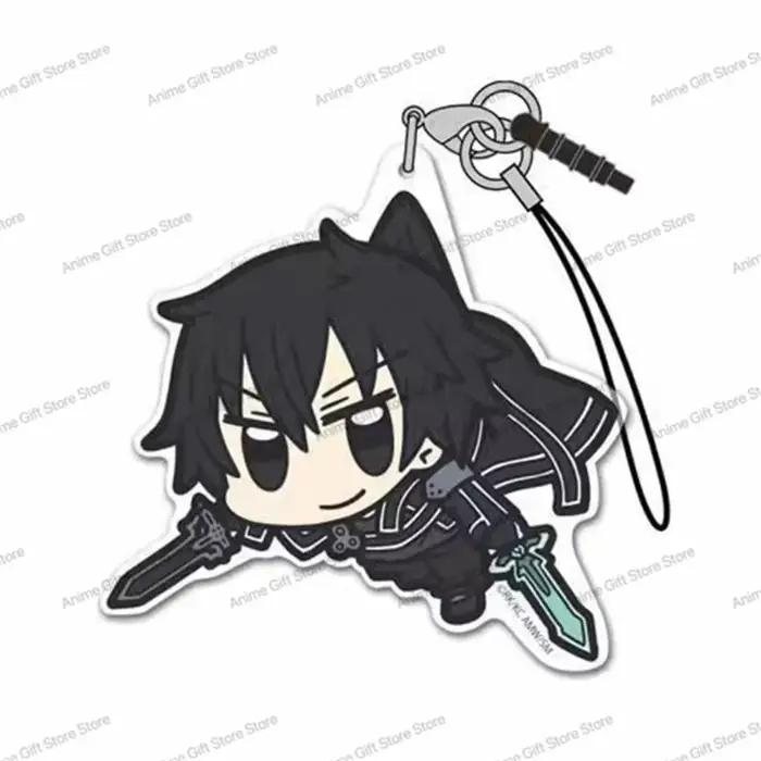 Cartoon Anime Sword Art Online Acrylic Keychain Pendant Ornaments Decorative Gifts Móc Treo Đeo Thoại, Standee, Móc Khoá In Theo Yêu Cầu, Chất Liệu Mica Dày 4mm, Kích Thước 5.5 Cm, Có In Test Mẫu