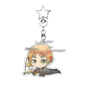 Cartoon Anime World Stars Acrylic Cute Character Keychain Ludwig Kiku Honda Arthur Kirkland Móc Treo Đeo Thoại, Standee, Móc Khoá In Theo Yêu Cầu, Chất Liệu Mica Dày 4mm, Kích Thước 5.5 Cm, Có In Test Mẫu