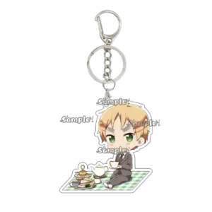 Cartoon Anime World Stars Acrylic Cute Character Keychain Ludwig Kiku Honda Arthur Kirkland Móc Treo Đeo Thoại, Standee, Móc Khoá In Theo Yêu Cầu, Chất Liệu Mica Dày 4mm, Kích Thước 5.5 Cm, Có In Test Mẫu
