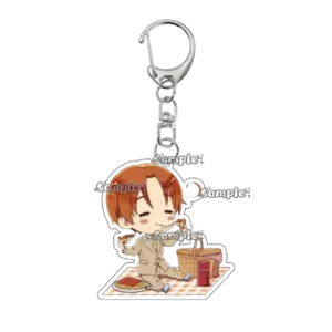 Cartoon Anime World Stars Acrylic Cute Character Keychain Ludwig Kiku Honda Arthur Kirkland Móc Treo Đeo Thoại, Standee, Móc Khoá In Theo Yêu Cầu, Chất Liệu Mica Dày 4mm, Kích Thước 5.5 Cm, Có In Test Mẫu