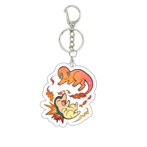 Cartoon Bulbasaur Squirtle Charmander Gengar Creative Acrylic Keychain Anime Figure Pendant Móc Treo Đeo Thoại, Standee, Móc Khoá In Theo Yêu Cầu, Chất Liệu Mica Dày 4mm, Kích Thước 5.5 Cm, Có In Test Mẫu
