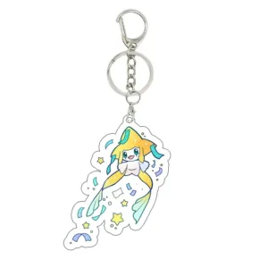Cartoon Bulbasaur Squirtle Charmander Gengar Creative Acrylic Keychain Anime Figure Pendant Móc Treo Đeo Thoại, Standee, Móc Khoá In Theo Yêu Cầu, Chất Liệu Mica Dày 4mm, Kích Thước 5.5 Cm, Có In Test Mẫu