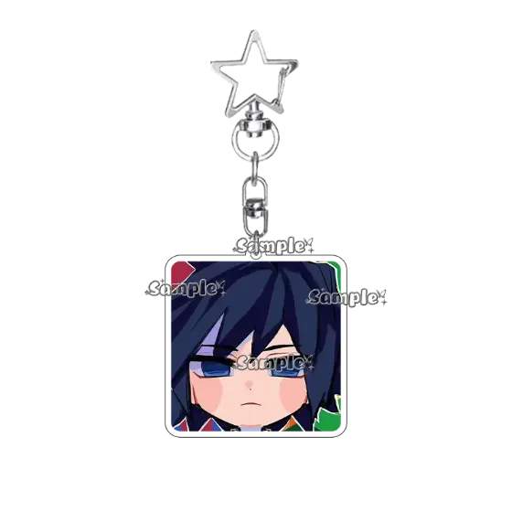 Cartoon Cute Anime Tanjiro Kamado Nezuko Agatsuma Peripheral Acrylic Keychain Women Men Móc Treo Đeo Thoại, Standee, Móc Khoá In Theo Yêu Cầu, Chất Liệu Mica Dày 4mm, Kích Thước 5.5 Cm, Có In Test Mẫu