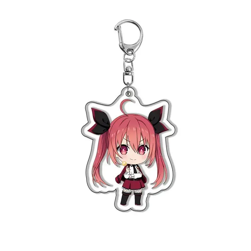 Cartoon Date A Live Anime Itsuka Shido Yatogami Tohka Kawaii Acrylic Keychain Woman Key Ring Móc Treo Đeo Thoại, Standee, Móc Khoá In Theo Yêu Cầu, Chất Liệu Mica Dày 4mm, Kích Thước 5.5 Cm, Có In Test Mẫu