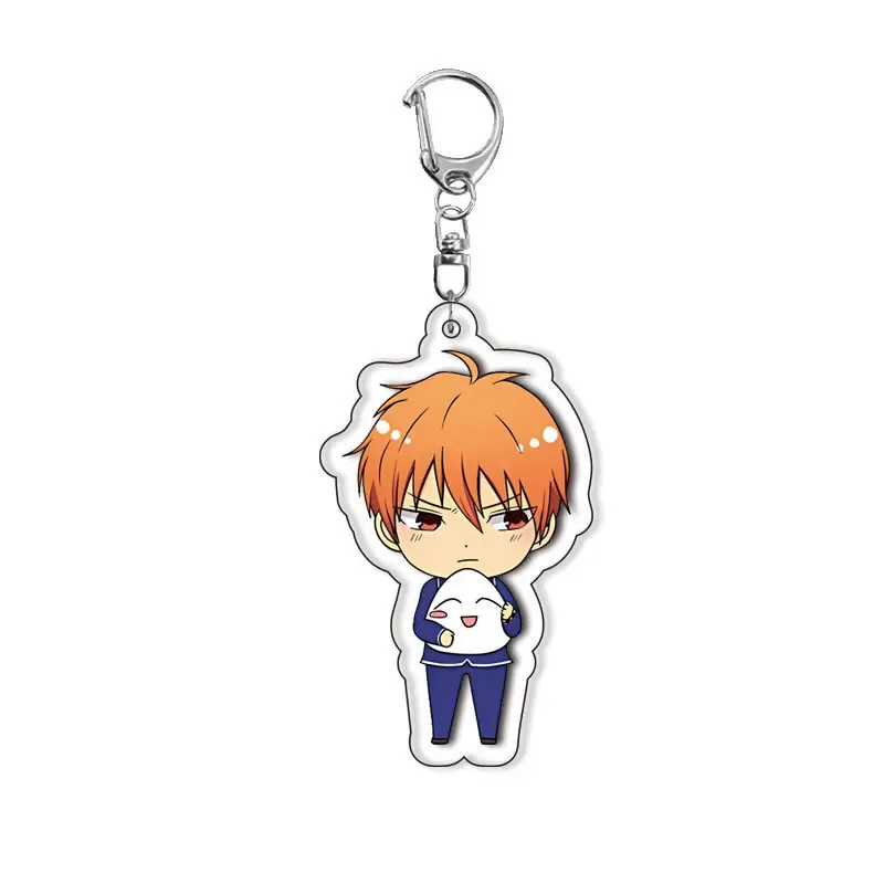 Cartoon Fruits Baske Characters Acrylic Keychain Honda Tohru Sohma Kyo Anime Kawaii Backpack Móc Treo Đeo Thoại, Standee, Móc Khoá In Theo Yêu Cầu, Chất Liệu Mica Dày 4mm, Kích Thước 5.5 Cm, Có In Test Mẫu