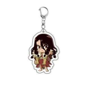 Cartoon Ishigami Senkuu Kohaku Chrome Anime Acrylic Keychain Ornament Kawaii Students Móc Treo Đeo Thoại, Standee, Móc Khoá In Theo Yêu Cầu, Chất Liệu Mica Dày 4mm, Kích Thước 5.5 Cm, Có In Test Mẫu