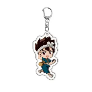 Cartoon Ishigami Senkuu Kohaku Chrome Anime Acrylic Keychain Ornament Kawaii Students Móc Treo Đeo Thoại, Standee, Móc Khoá In Theo Yêu Cầu, Chất Liệu Mica Dày 4mm, Kích Thước 5.5 Cm, Có In Test Mẫu