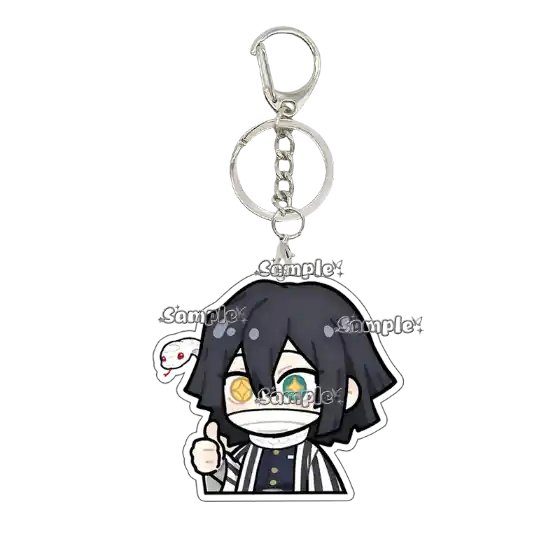 Cartoon Kochou Shinobu Nezuko Tsuyuri Q Version Anime Acrylic Keychain Ornaments Bag Keyrings Móc Treo Đeo Thoại, Standee, Móc Khoá In Theo Yêu Cầu, Chất Liệu Mica Dày 4mm, Kích Thước 5.5 Cm, Có In Test Mẫu