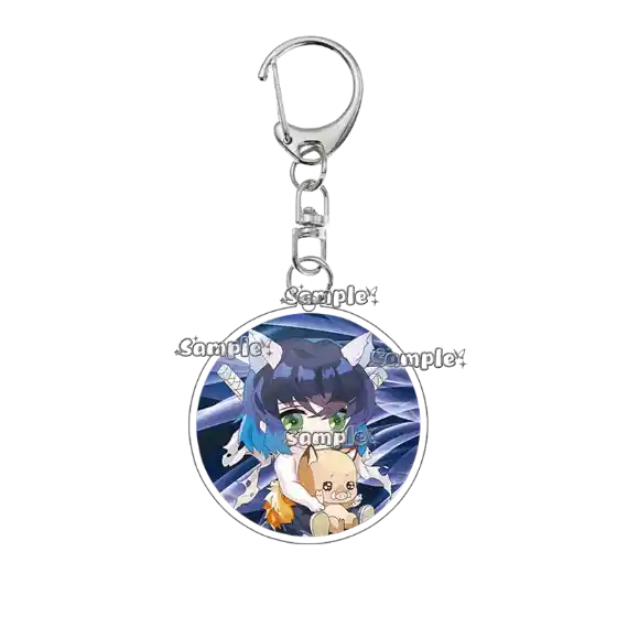 Cartoon Kochou Shinobu Tomioka Giyuu Acrylic Keychain Tanjiro Nezuko Double Sided Anime Móc Treo Đeo Thoại, Standee, Móc Khoá In Theo Yêu Cầu, Chất Liệu Mica Dày 4mm, Kích Thước 5.5 Cm, Có In Test Mẫu
