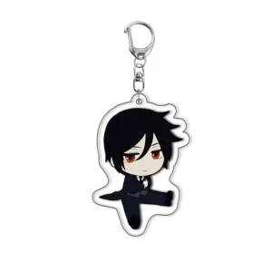 Cartoon New Black Butler Anime Acrylic Keychain Ornament Q Version Characters Jewelry Key Móc Treo Đeo Thoại, Standee, Móc Khoá In Theo Yêu Cầu, Chất Liệu Mica Dày 4mm, Kích Thước 5.5 Cm, Có In Test Mẫu