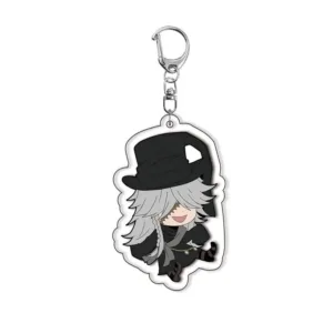 Cartoon New Black Butler Anime Acrylic Keychain Ornament Q Version Characters Jewelry Key Móc Treo Đeo Thoại, Standee, Móc Khoá In Theo Yêu Cầu, Chất Liệu Mica Dày 4mm, Kích Thước 5.5 Cm, Có In Test Mẫu