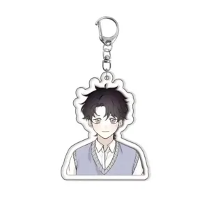 Cartoon Night By The Water Anime Acrylic Car Keychain Ornament Girls Boys Double-sided Móc Treo Đeo Thoại, Standee, Móc Khoá In Theo Yêu Cầu, Chất Liệu Mica Dày 4mm, Kích Thước 5.5 Cm, Có In Test Mẫu