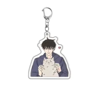 Cartoon Night By The Water Anime Acrylic Car Keychain Ornament Girls Boys Double-sided Móc Treo Đeo Thoại, Standee, Móc Khoá In Theo Yêu Cầu, Chất Liệu Mica Dày 4mm, Kích Thước 5.5 Cm, Có In Test Mẫu