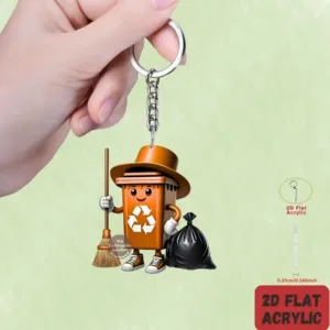 Cartoon Trash Can Pendant Keychain Environmental Themed 2d Flat Acrylic Ornament Hanging Móc Treo Đeo Thoại, Standee, Móc Khoá In Theo Yêu Cầu, Chất Liệu Mica Dày 4mm, Kích Thước 5.5 Cm, Có In Test Mẫu Cartoon Trash Can Pendant Keychain Environmental Themed 2d Flat Acrylic Ornament Hanging Móc Treo Đeo Thoại, Standee, Móc Khoá In Theo Yêu Cầu, Chất Liệu Mica Dày 4mm, Kích Thước 5.5 Cm, Có In Test Mẫu