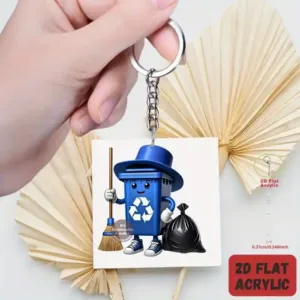 Cartoon Trash Can Pendant Keychain Environmental Themed 2d Flat Acrylic Ornament Hanging Móc Treo Đeo Thoại, Standee, Móc Khoá In Theo Yêu Cầu, Chất Liệu Mica Dày 4mm, Kích Thước 5.5 Cm, Có In Test Mẫu Cartoon Trash Can Pendant Keychain Environmental Themed 2d Flat Acrylic Ornament Hanging Móc Treo Đeo Thoại, Standee, Móc Khoá In Theo Yêu Cầu, Chất Liệu Mica Dày 4mm, Kích Thước 5.5 Cm, Có In Test Mẫu