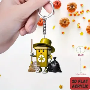 Cartoon Trash Can Pendant Keychain Environmental Themed 2d Flat Acrylic Ornament Hanging Móc Treo Đeo Thoại, Standee, Móc Khoá In Theo Yêu Cầu, Chất Liệu Mica Dày 4mm, Kích Thước 5.5 Cm, Có In Test Mẫu Cartoon Trash Can Pendant Keychain Environmental Themed 2d Flat Acrylic Ornament Hanging Móc Treo Đeo Thoại, Standee, Móc Khoá In Theo Yêu Cầu, Chất Liệu Mica Dày 4mm, Kích Thước 5.5 Cm, Có In Test Mẫu