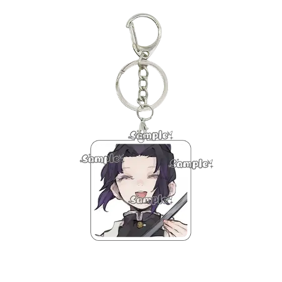 Cartoon Tsuyuri Kanawo Kochou Shinobu Acrylic Keychain Double-sided Cute Accessory Móc Treo Đeo Thoại, Standee, Móc Khoá In Theo Yêu Cầu, Chất Liệu Mica Dày 4mm, Kích Thước 5.5 Cm, Có In Test Mẫu